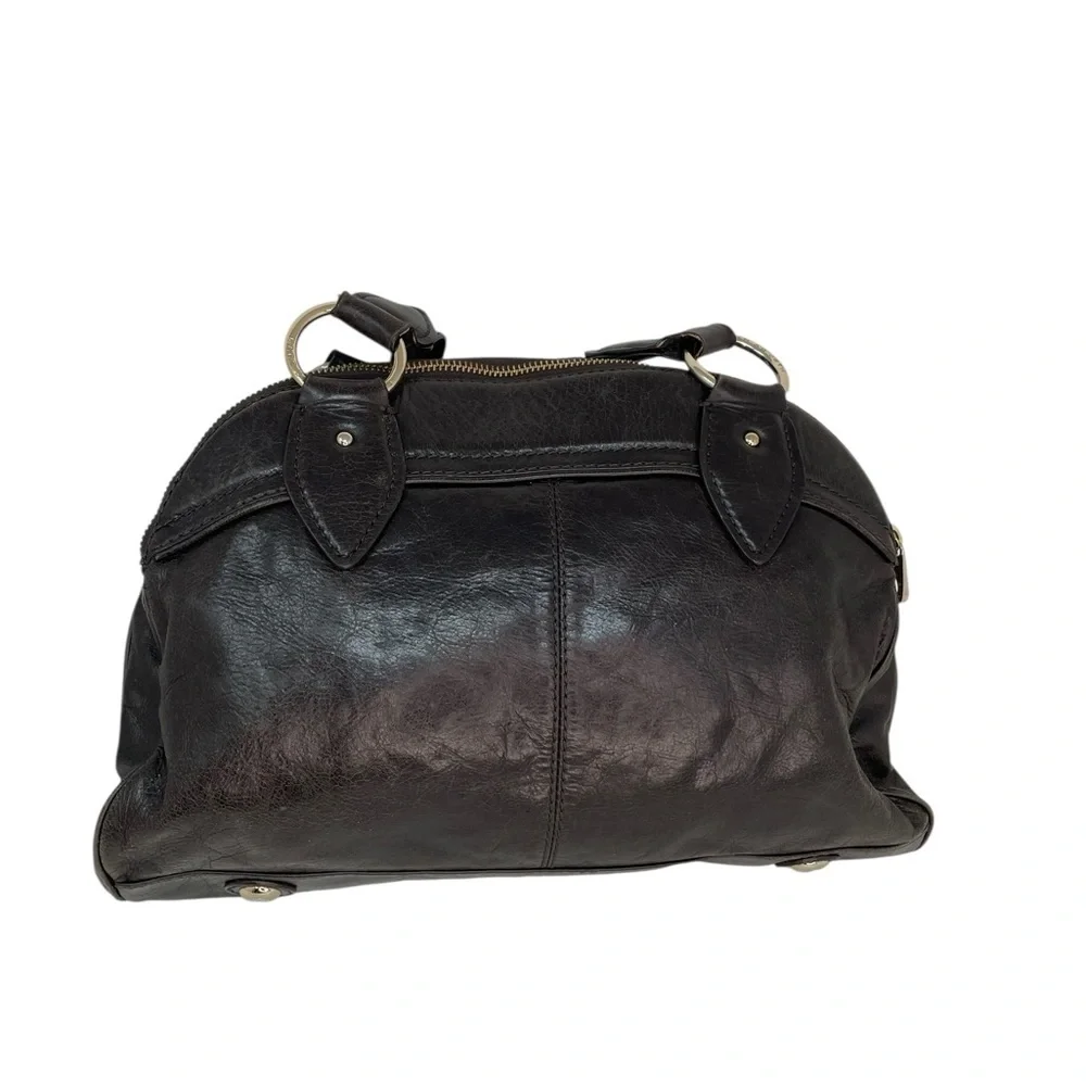 Marc Jacobs Large Vintage Bag Chocolate Brown Leather 3 Compartment Satchel